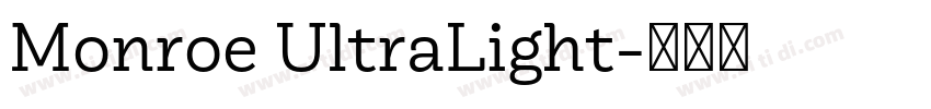 Monroe UltraLight字体转换